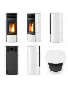 Piec kominek na pellet MCZ Suite Comfort Air 12 M3 KAFLE