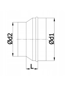 Redukcja RPCNR 125-80 nypel-nypel